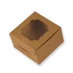 Brown Cake Box with Window