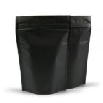 Flat Bottom Pouch with Zipper Valve 500gms (Black)
