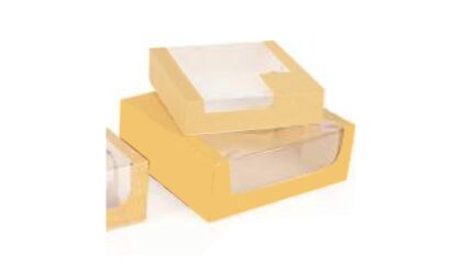 Brown Cake Box with Window