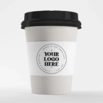 Cups paper sleeves with your logo  ( 1000 pcs ) .
