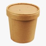 Kraft Noodle Paper cups with Lids 12oz (PNB12K)
