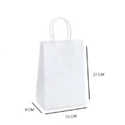 A6 Twisted Handle Kraft Paper Bag - Image 3